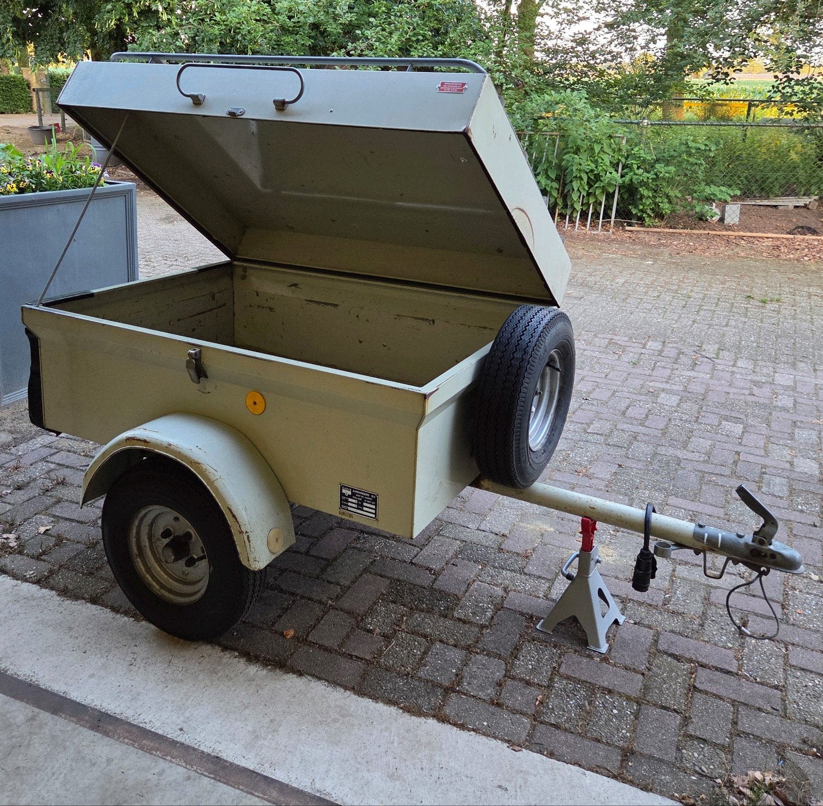 SARIS Bagagewagen | Aanhanger met Deksel | ORIGINEEL, Auto diversen, Ophalen, Gebruikt
