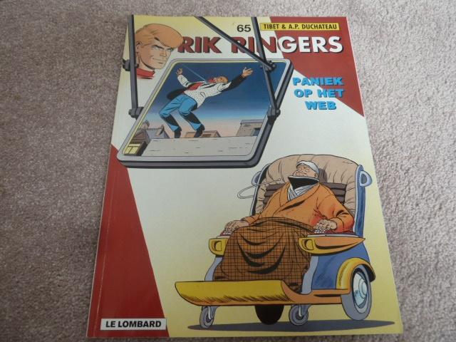 Rik Ringers nr. 65 Paniek op het web 1e druk 2002, Eén stripboek, Ophalen of Verzenden, Gelezen