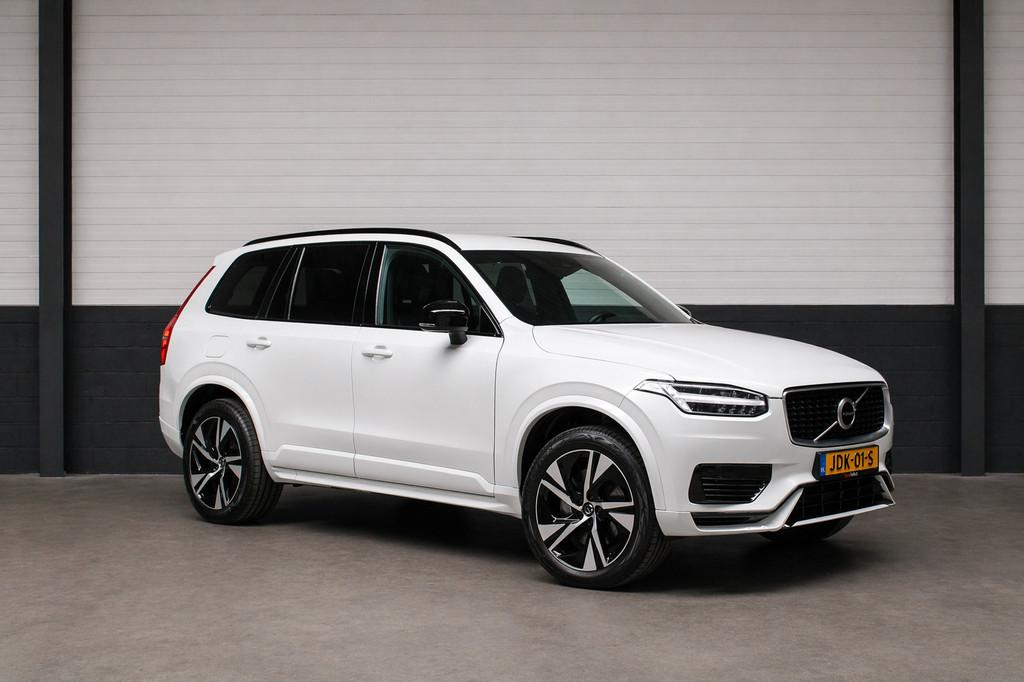 Volvo XC90 2.0 T8 Recharge AWD R-Design l Camera l Navi l 7P, Gebruikt, 4 cilinders, 7 stoelen, Wit
