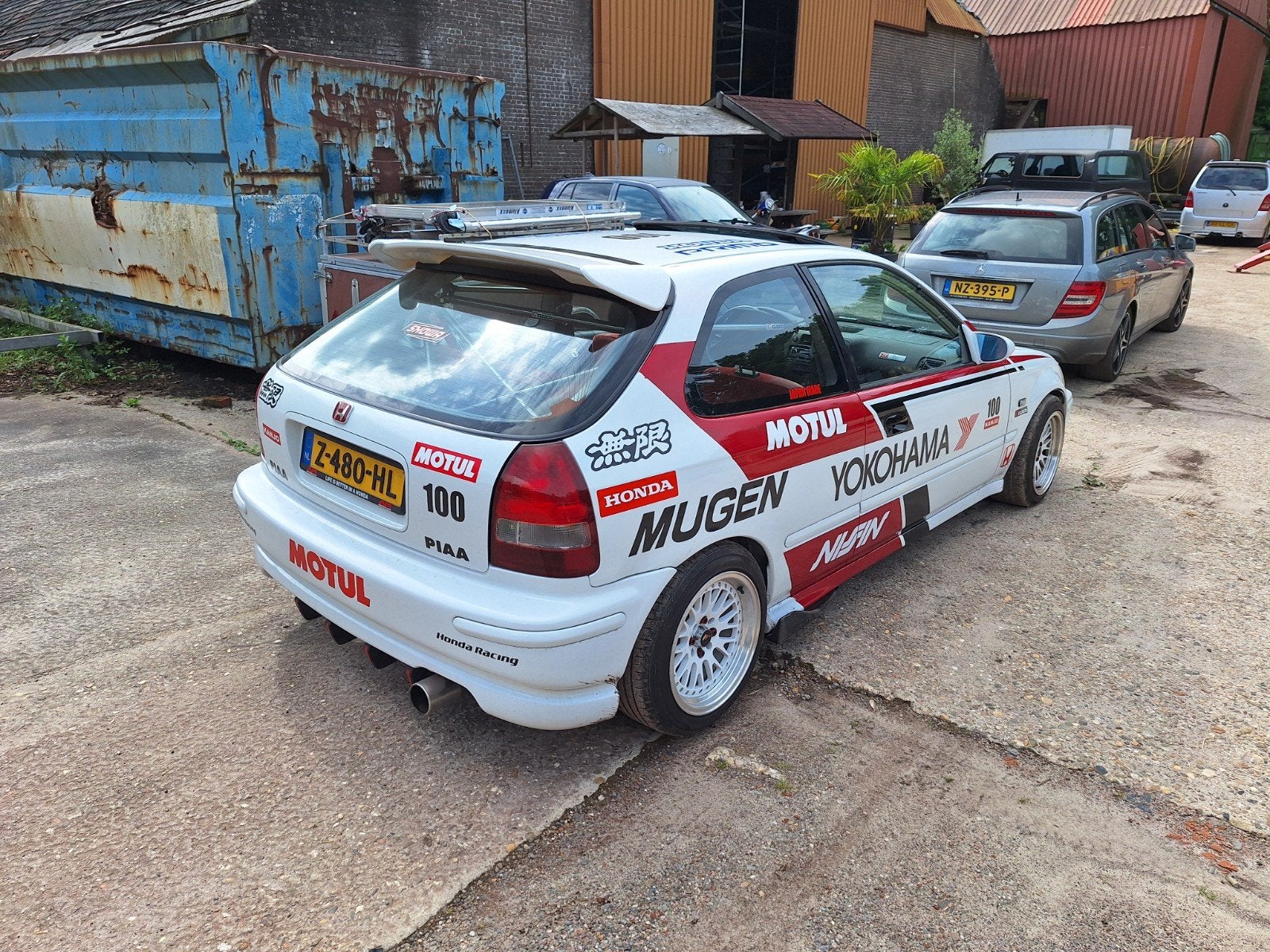 Honda 1997 Wit ej9, Auto's, Voorwielaandrijving, 74 pk, 31 €/maand, 4 cilinders
