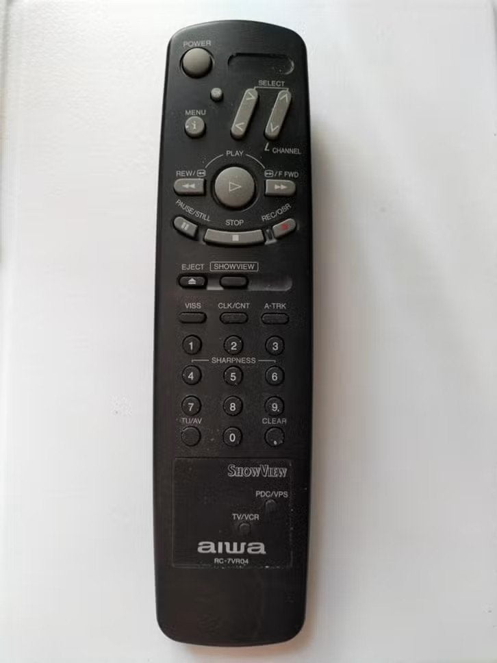 Originele Aiwa RC-7VR04 afstandsbediening voor TV/VCR, Ophalen of Verzenden, Tv
