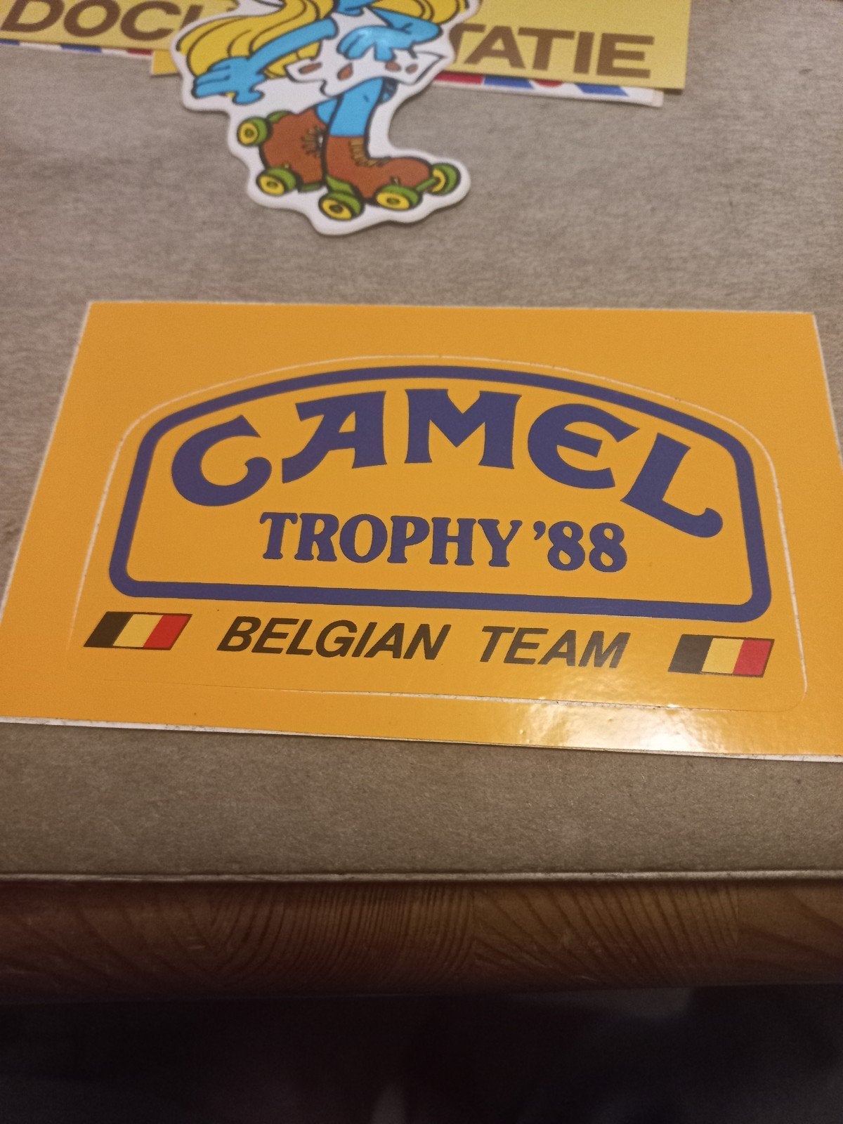 Camel Trophy '88 Belgian Team Sticker, Ophalen of Verzenden