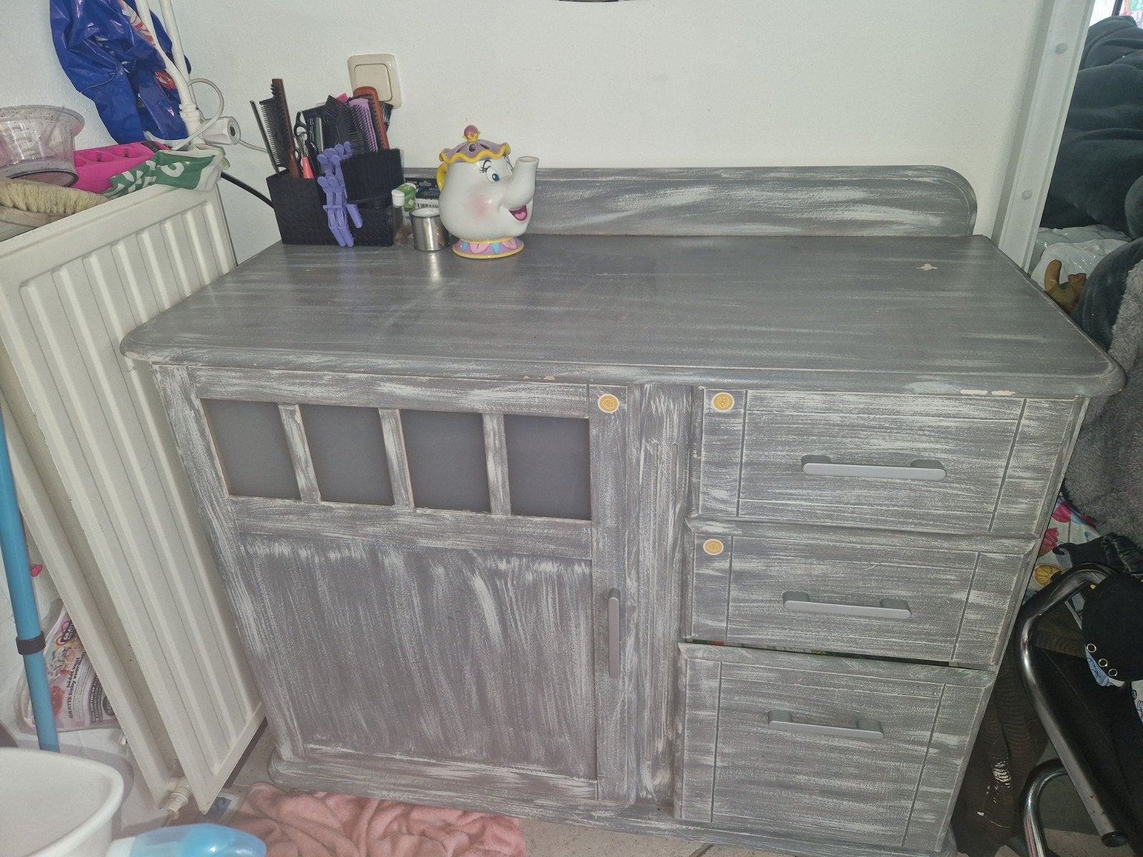 Commode/kast met deur, lades en kinderslot, Ophalen, Gebruikt, 50 tot 70 cm, 100 cm of meer