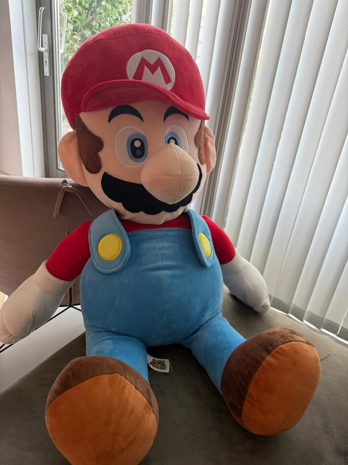Super Mario Knuffel 90cm, Ophalen, Zo goed als nieuw, Overige typen