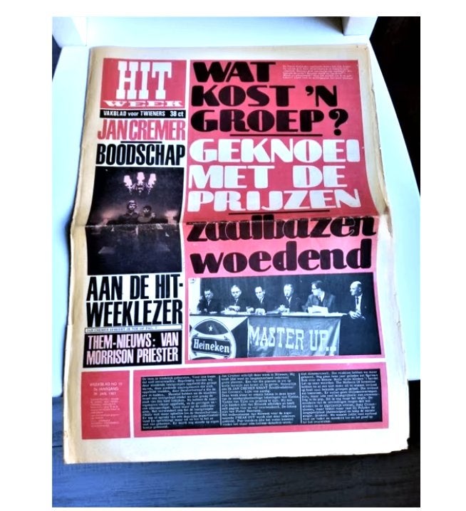 Hitweek nr. 19  * 1967* - jan cremer-Them, Boeken, Ophalen of Verzenden, Gelezen, Muziek, Film of Tv