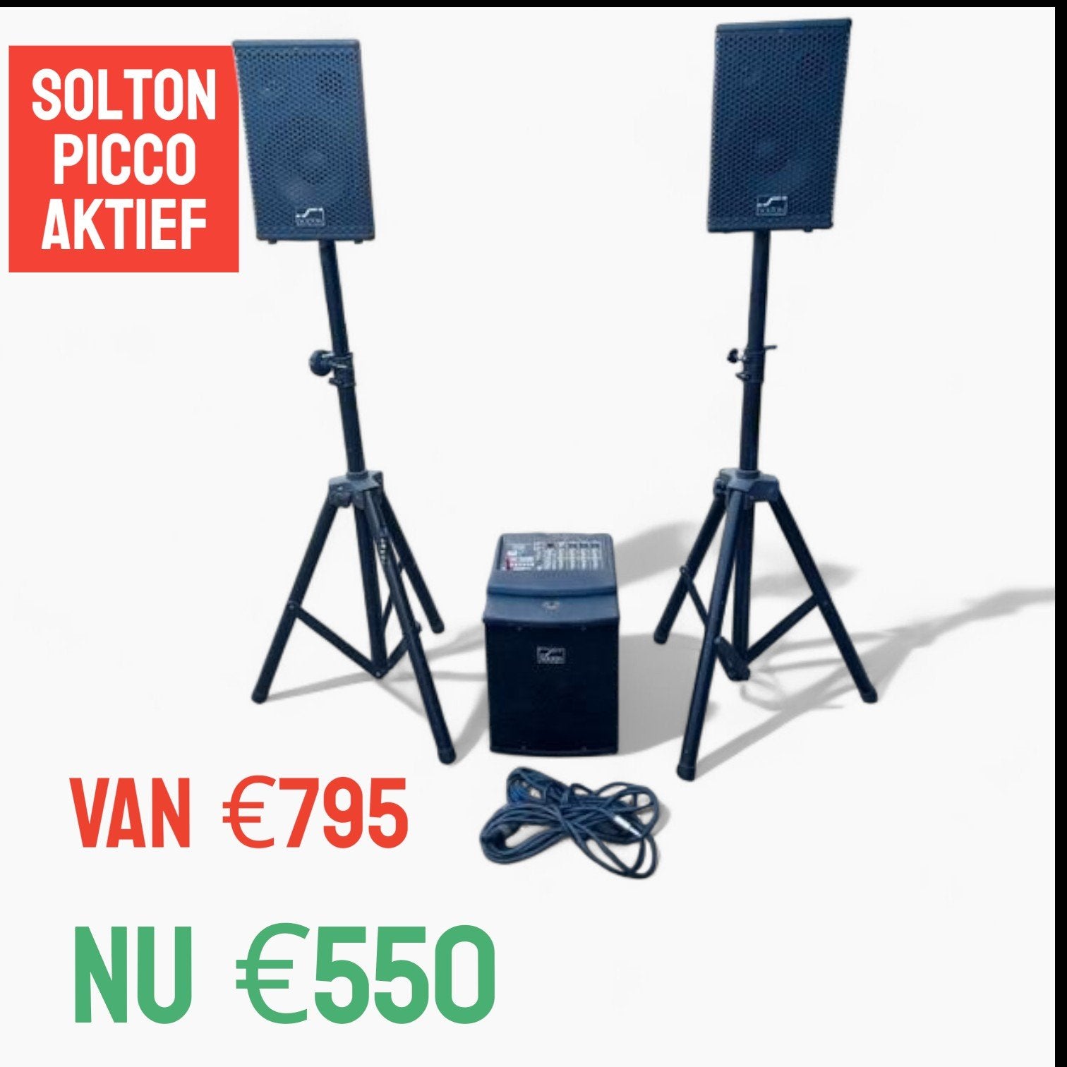 Solton Picco PA Systeem - Compact en Krachtig Geluid, Ophalen, Gebruikt