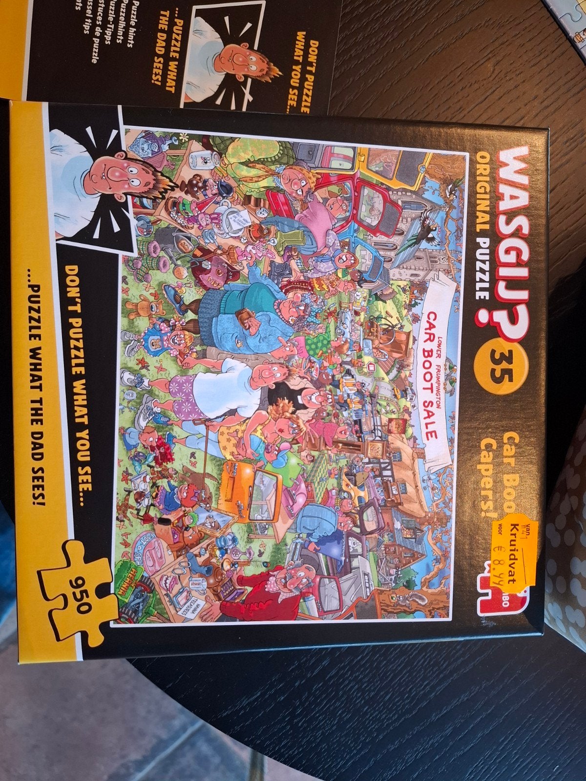 Ruilen Wasgij  Legpuzzel Jumbo 950 stukjes, Ophalen, 500 t/m 1500 stukjes, Zo goed als nieuw, Legpuzzel