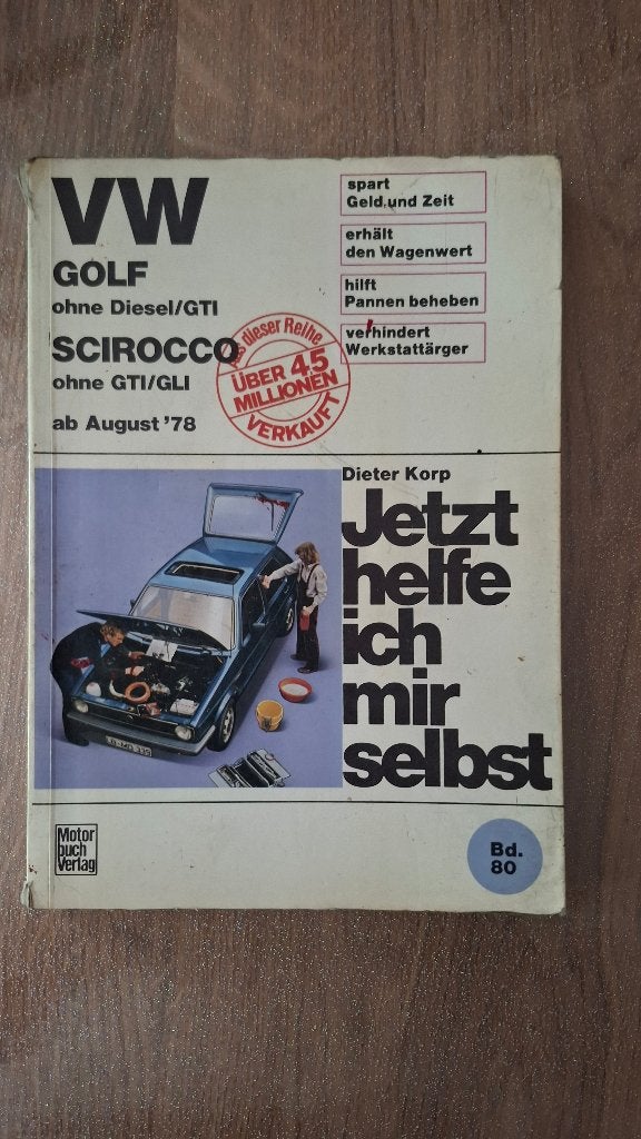 VW Golf Scirocco 1 Jetzt helfe ich mir selbst ab August '78, Ophalen of Verzenden