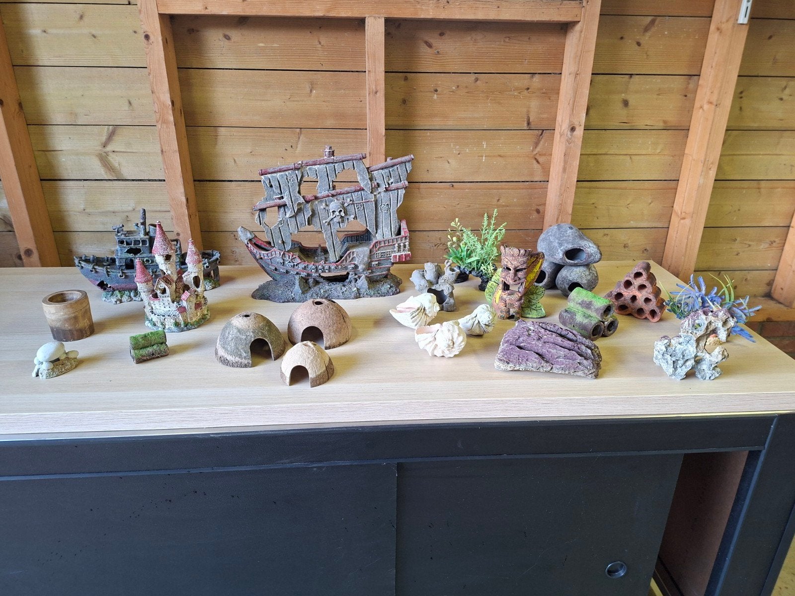 Decoratie voor in het aquarium., Dieren en Toebehoren, Ophalen, Gebruikt, Decoratie