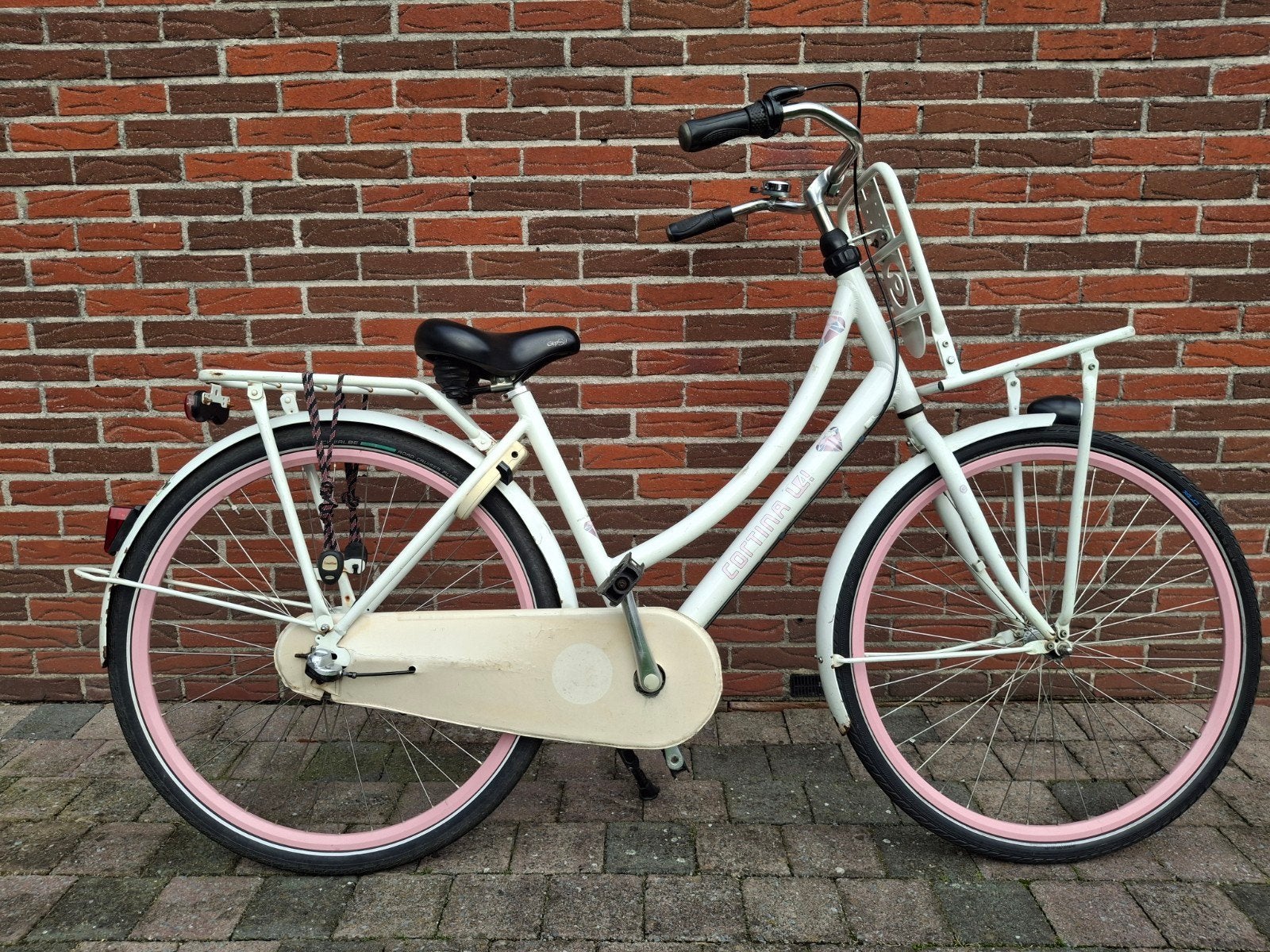 Cortina U4 Transportfiets Dames 51cm 28 inch 3 versnellingen, Terugtraprem, Gebruikt, Versnellingen, 50 tot 53 cm