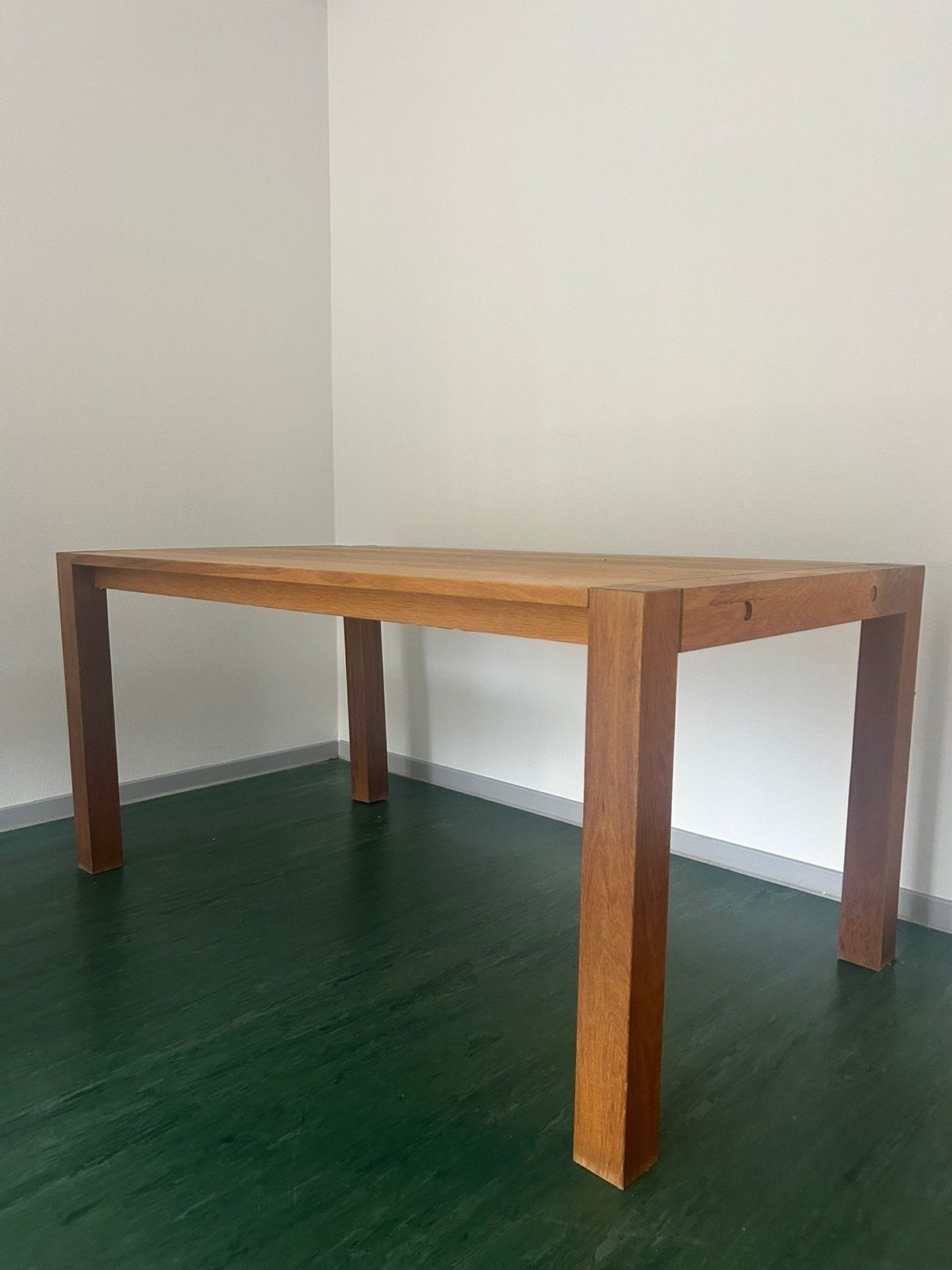 Houten eettafel - afhalen in Leiden, Gebruikt, 100 tot 150 cm, Vier personen, Rechthoekig