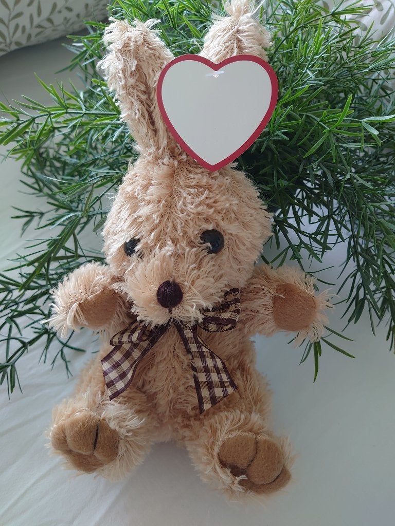 knuffel haas / konijn Rudi, Kinderen en Baby's, Verzenden, Nieuw, Konijn, Middelgroot (20 tot 80 cm)