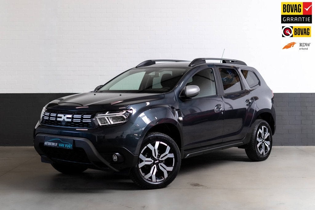 Dacia Duster 1.3 TCe 130 verwarmde stoelen, PDC, camera, cli, Voorwielaandrijving, Stof, Gebruikt, Zwart
