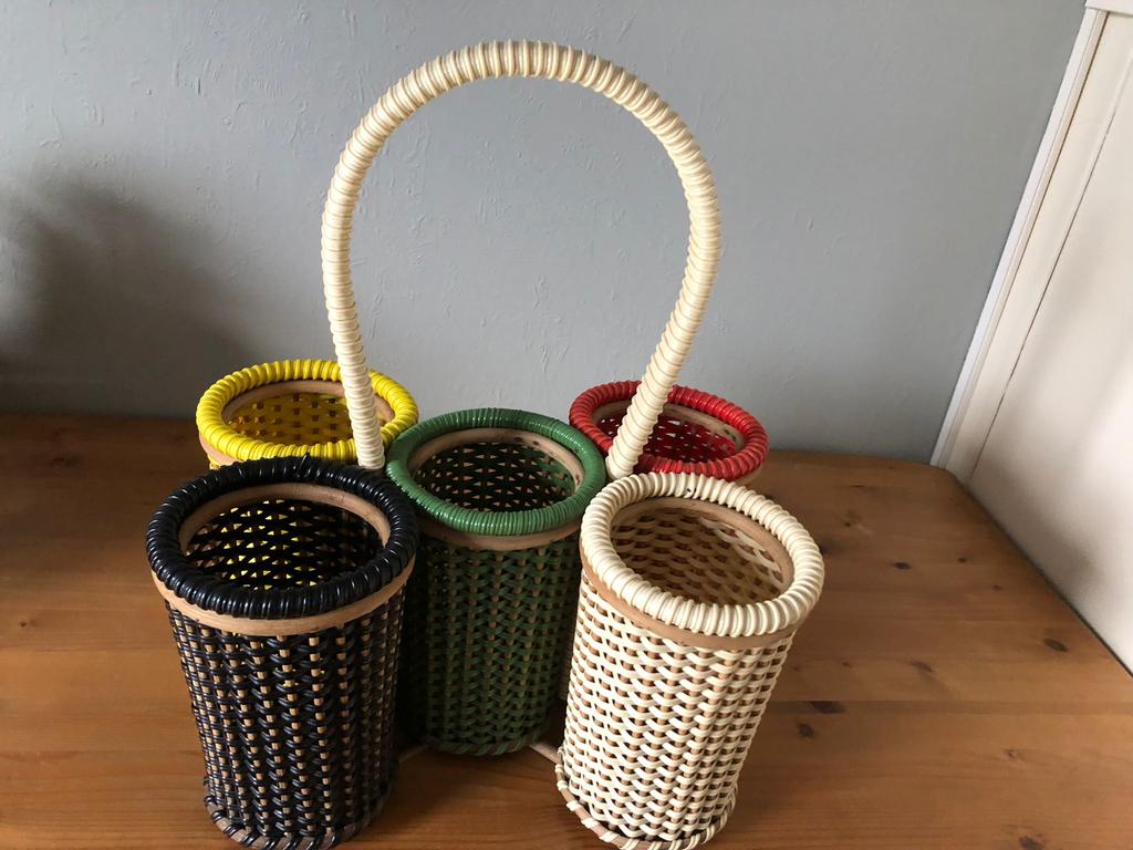 Vintage flessenmand Tomado Pilastro, Ophalen, Zo goed als nieuw, Minder dan 5 flessen, Minder dan 50 cm