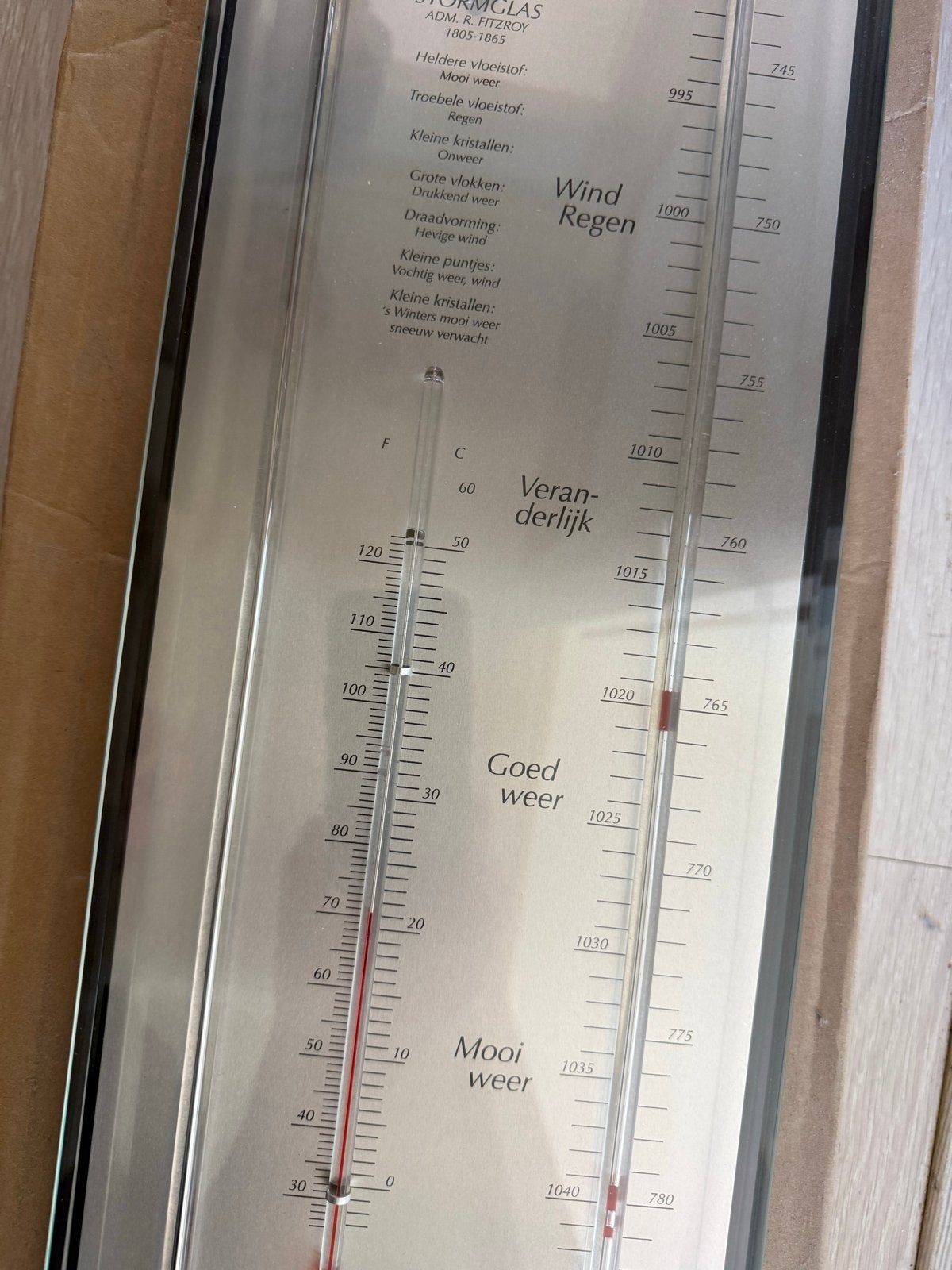 Stormglas Weerstation met Barometer en Hygrometer, Ophalen, Nieuw, Weerstation