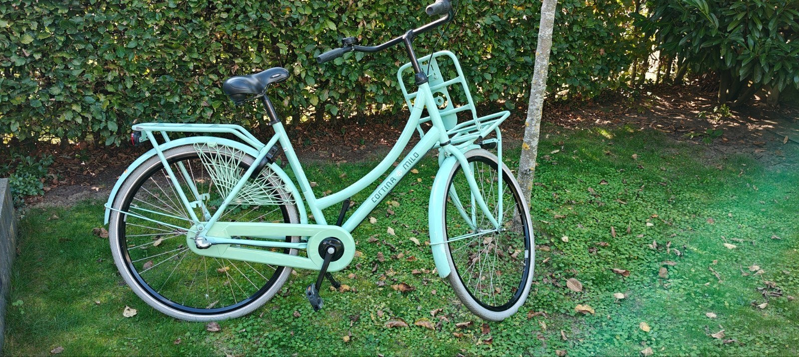 Cortina Milo Dames - Mintgroen Nexus 3 53cm, Fietsen en Brommers, Overige merken, Terugtraprem, Gebruikt, Versnellingen