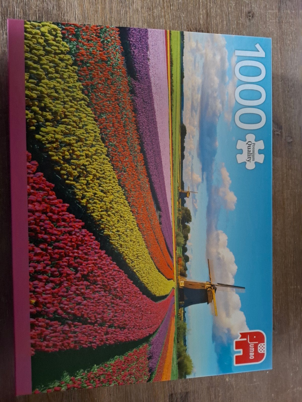 Jumbo Premium Quality Legpuzzel Tulpenveld - 1000 stukjes, Ophalen of Verzenden