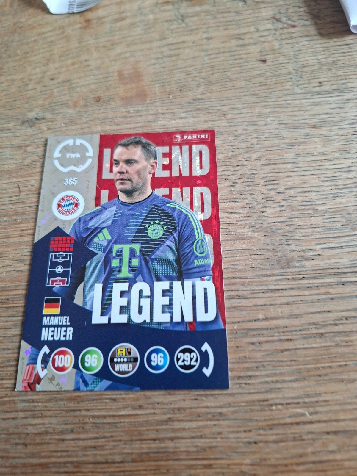 Panini FIFA 365 Manuel Neuer Legend kaart, Ophalen of Verzenden, Zo goed als nieuw, Buitenlandse clubs, Spelerskaart
