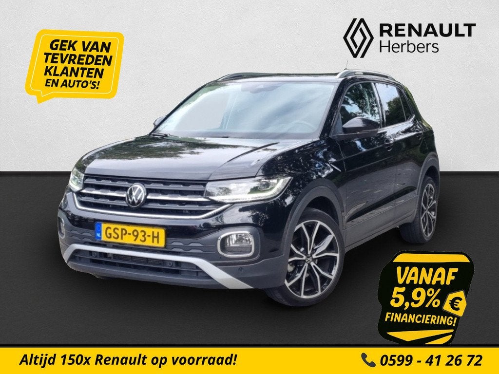 Volkswagen T-Cross 1.5 TSI Business STOELVERWARMING / APPLE, 4 cilinders, 150 pk, 1226 kg, Zwart