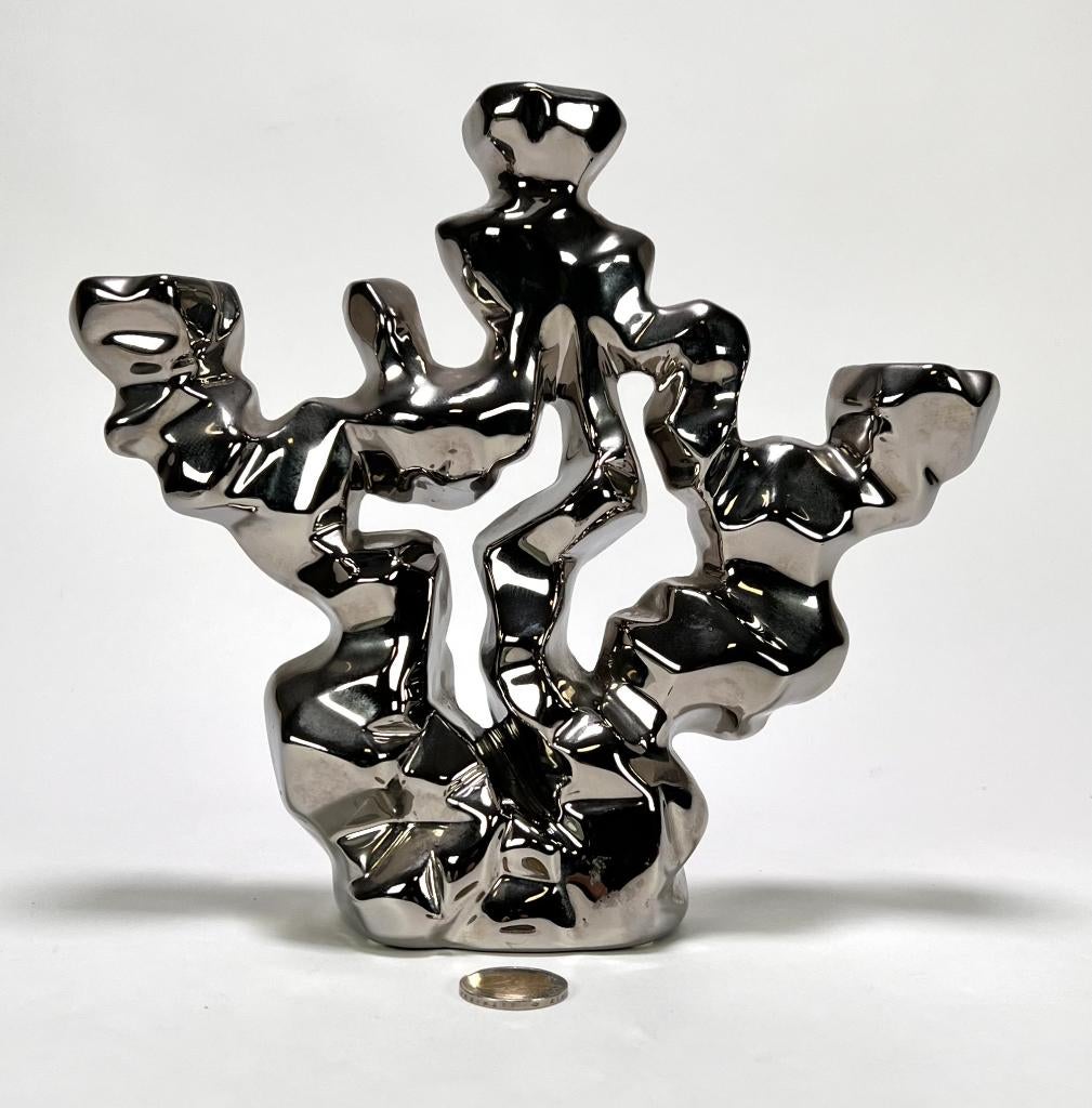 652. Keramieken kaarsenstandaard, eind 20e eeuw, Antiek en Kunst, Kunst | Designobjecten, Ophalen of Verzenden