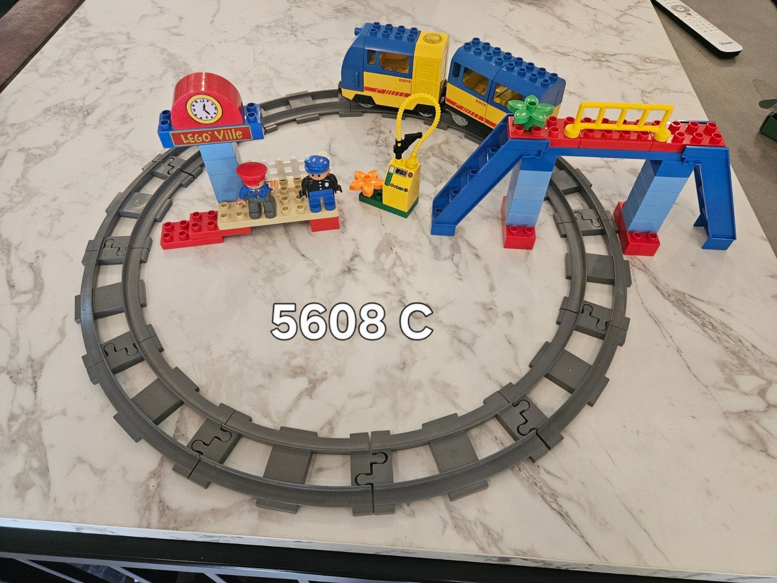 Duplo 5608 elektrische trein set, Kinderen en Baby's, Ophalen of Verzenden, Zo goed als nieuw, Duplo