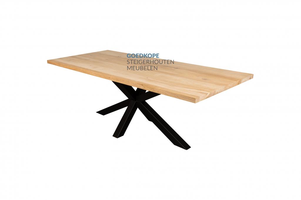 Eikenhouten tafel Eiken Boomstamtafel Eikenhout tafel, Huis en Inrichting, Tafels | Eettafels, Niet ingevuld, 100 tot 150 cm, Nieuw