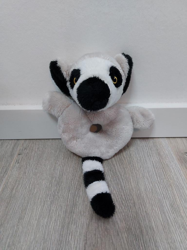 Knuffel rammelaar nature planet ringstaartmaki aap L1031, Kinderen en Baby's, Speelgoed | Knuffels en Pluche, Ophalen of Verzenden