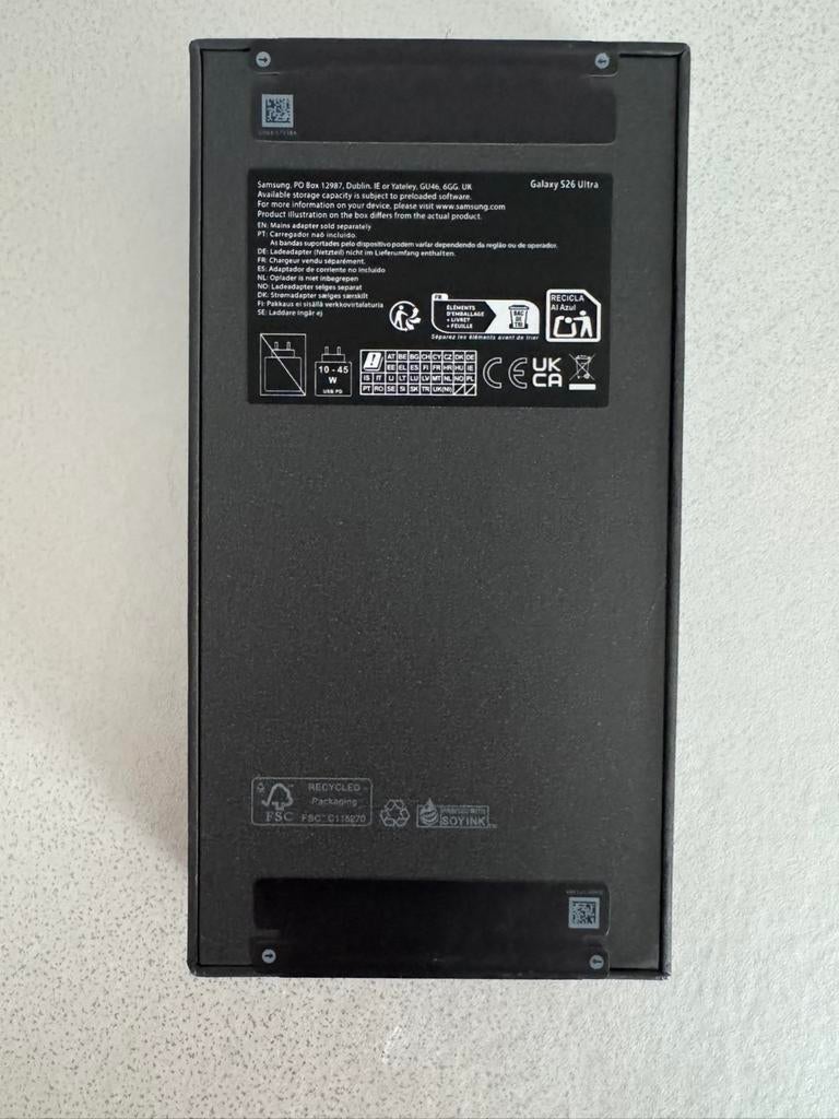 Nieuwe Samsung Galaxy S26 Ultra 512GB Zwart - Geseald, Ophalen, Zo goed als nieuw