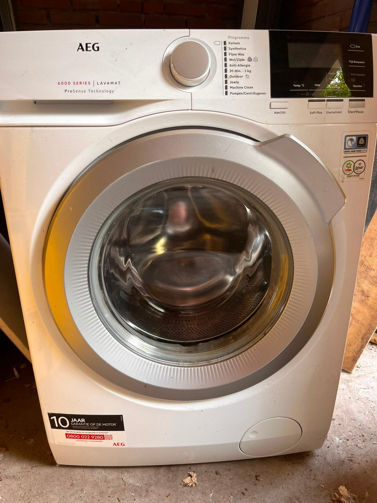 AEG wasmachine, Witgoed en Apparatuur, Ophalen, Gebruikt, 1200 tot 1600 toeren, 85 tot 90 cm