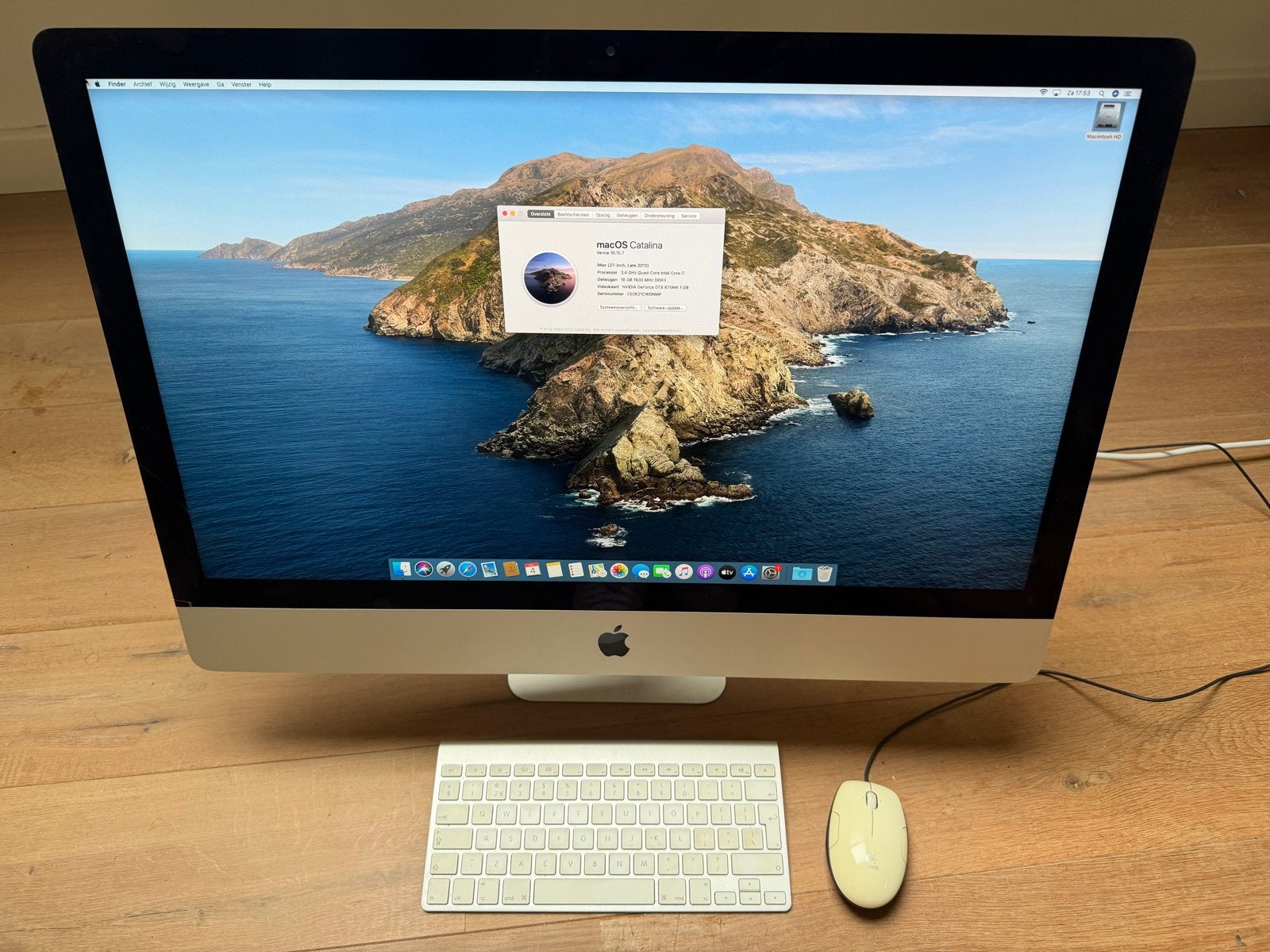 iMac 27-inch Late 2012) i7. 16GB RAM, 250GB SSD, Ophalen, Gebruikt, SSD, IMac