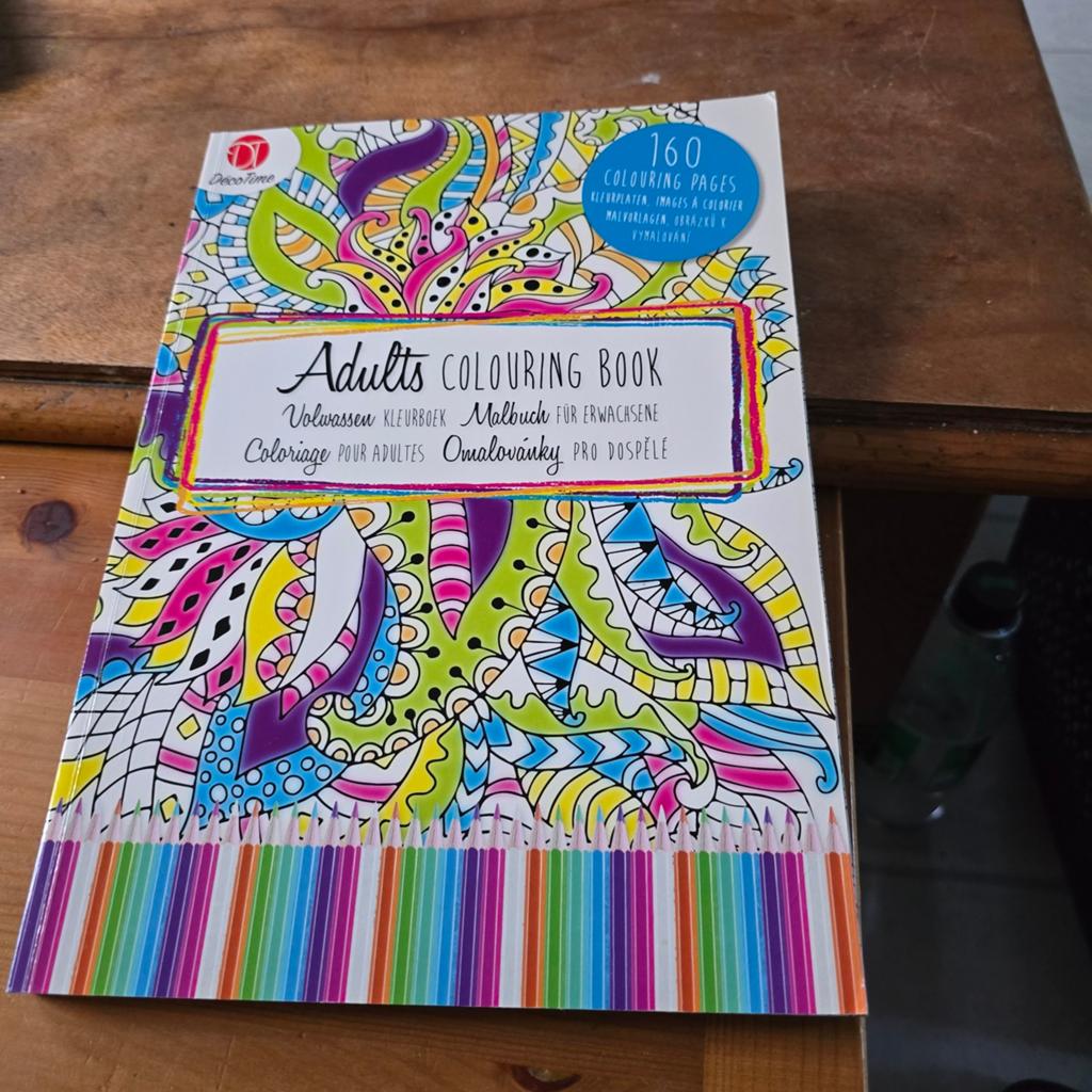 Adults Colouring Book - 160 pagina's, Ophalen of Verzenden, Nieuw