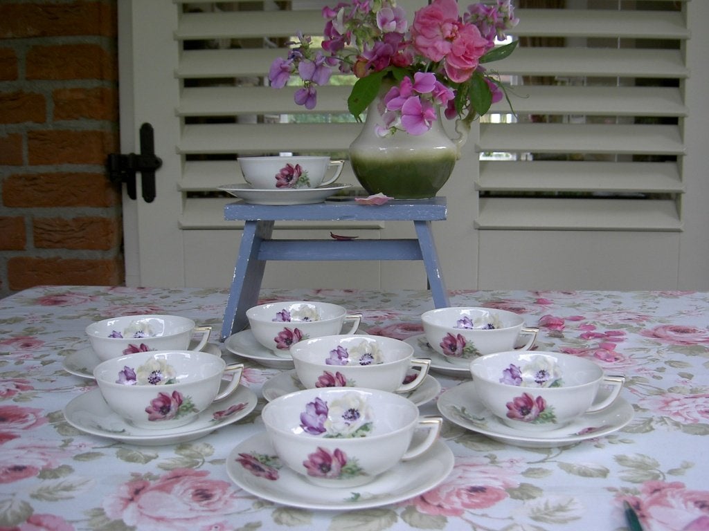 Franse theekopjes Limoges, Ophalen of Verzenden