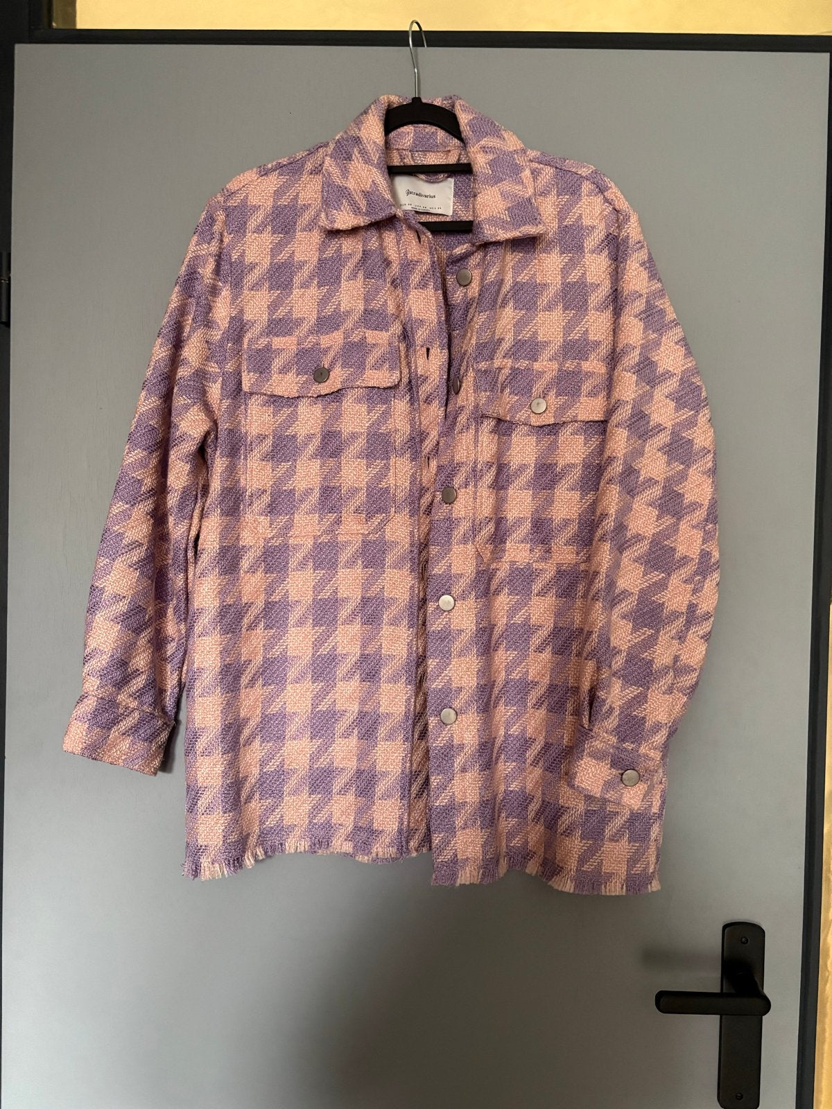 Geruite blouse/jas Stradivarius, Ophalen of Verzenden, Zo goed als nieuw, Roze