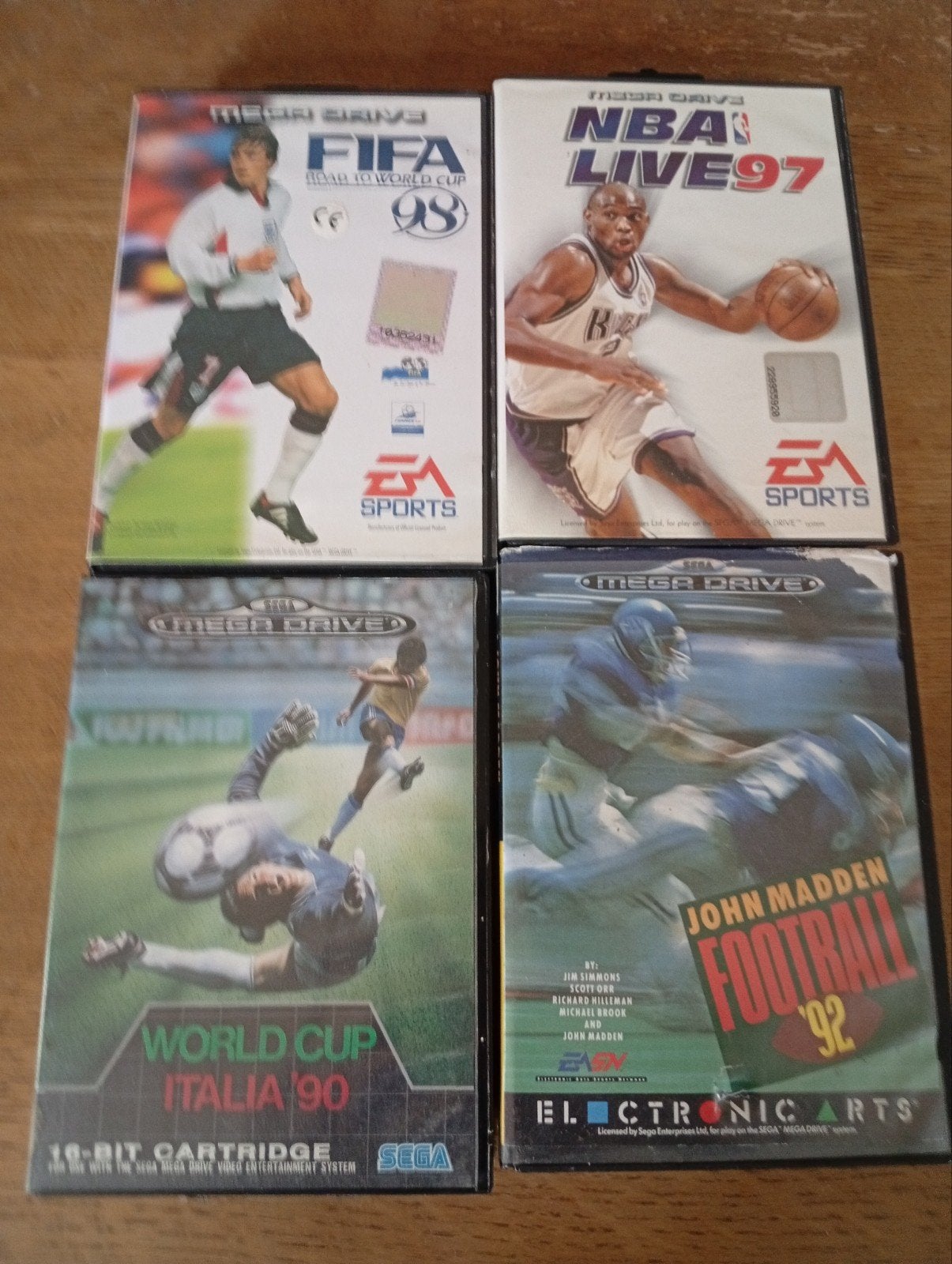 Sega Mega Drive Sport Games - FIFA, NBA, World Cup, Madden, Spelcomputers en Games, Avontuur en Actie, Gebruikt, 1 speler, Ophalen of Verzenden