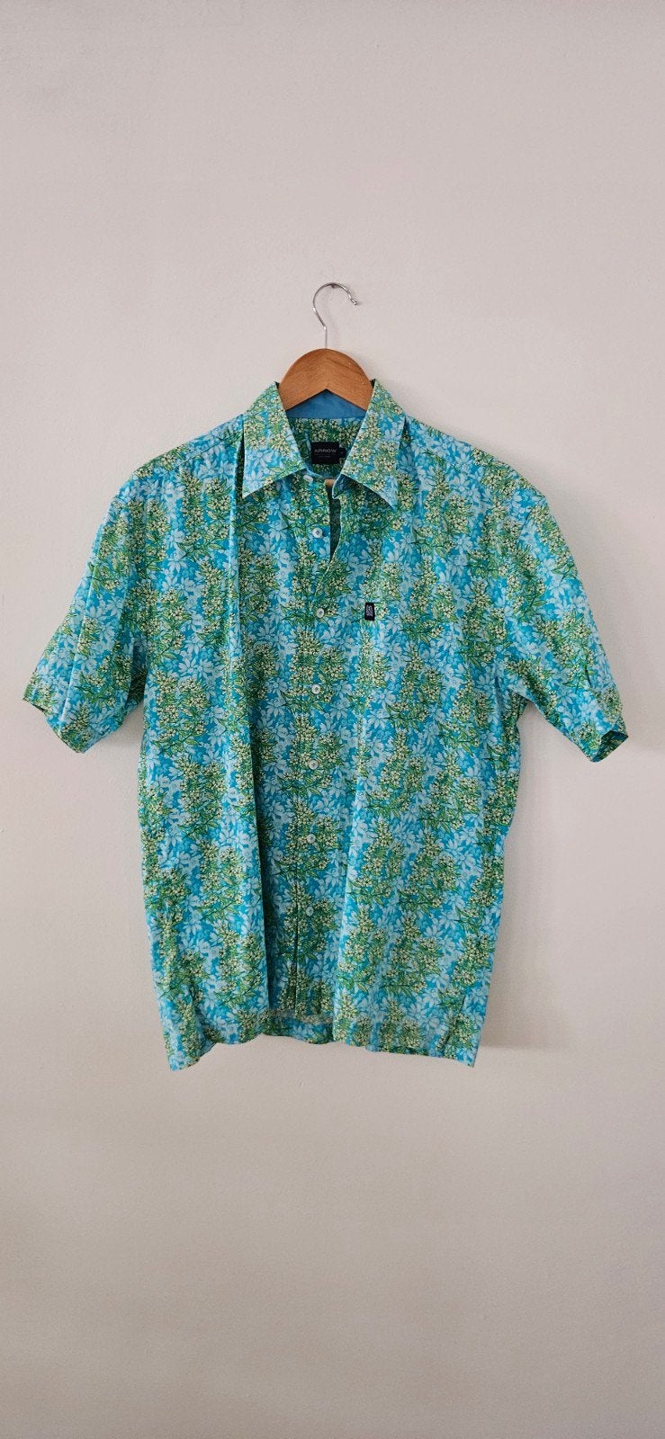 Arrow Hawaii overhemd - Maat L - Zo goed als nieuw, Blauw, Arrow, Ophalen of Verzenden, Zo goed als nieuw