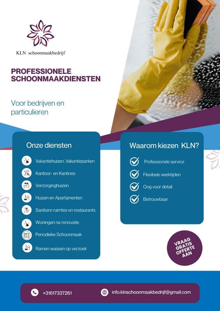 Schoonmaakdiensten, Schoonmaken bedrijfsruimte