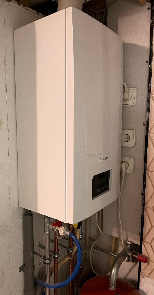 Hybride CV Ketel Remeha, Ophalen, 30 tot 80 cm, Gebruikt, Hoog rendement (Hr)