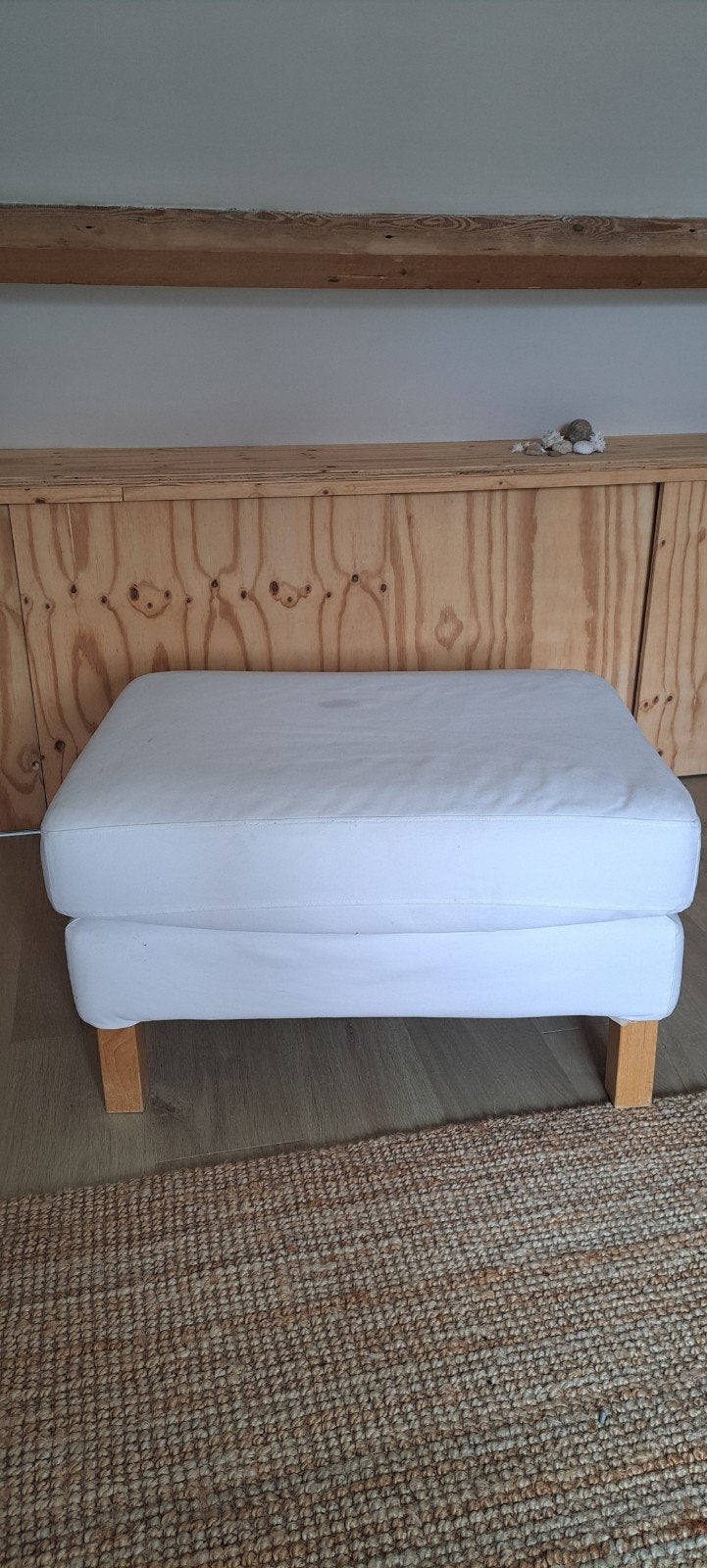 Ikea Karlstad hocker - gratis aftehalen, Huis en Inrichting, Banken | Voetenbanken en Poefen, Gebruikt, 75 tot 100 cm, 50 tot 75 cm