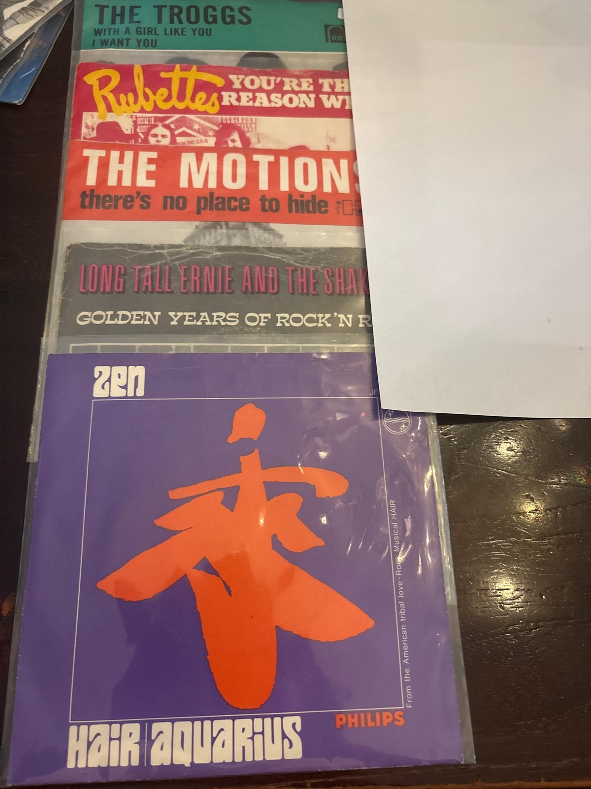 Diverse 7 inch singles: The Troggs, Rubettes, The Motion, Ha, Gebruikt, 7 inch, Ophalen of Verzenden, Pop