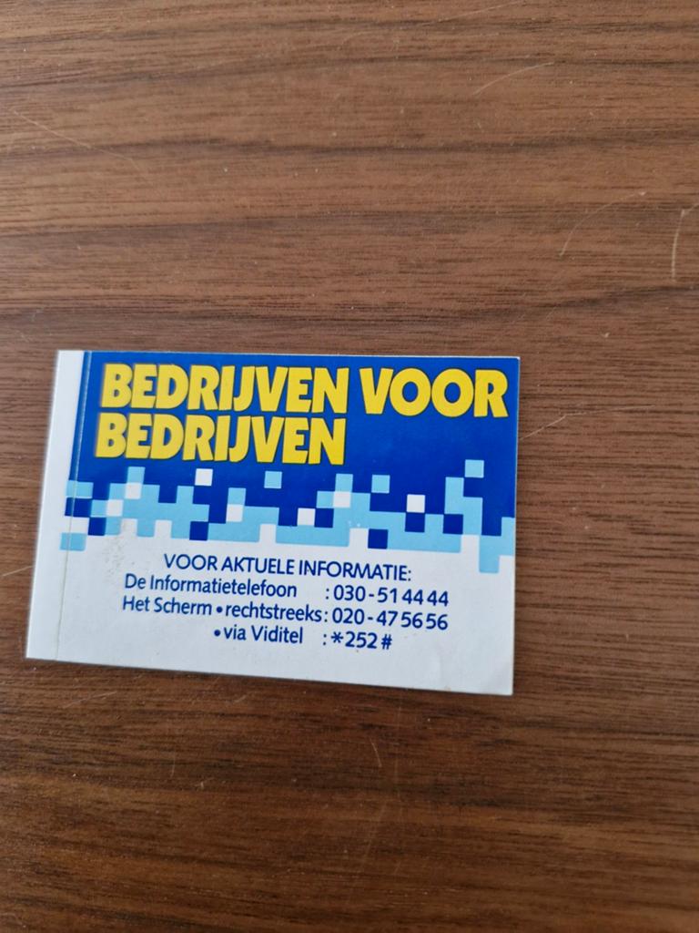 7435 Sticker: Bedrijven voor Bedrijven (Telefoongids), Verzamelen, Stickers, Zo goed als nieuw, Bedrijf of Vereniging, Ophalen of Verzenden