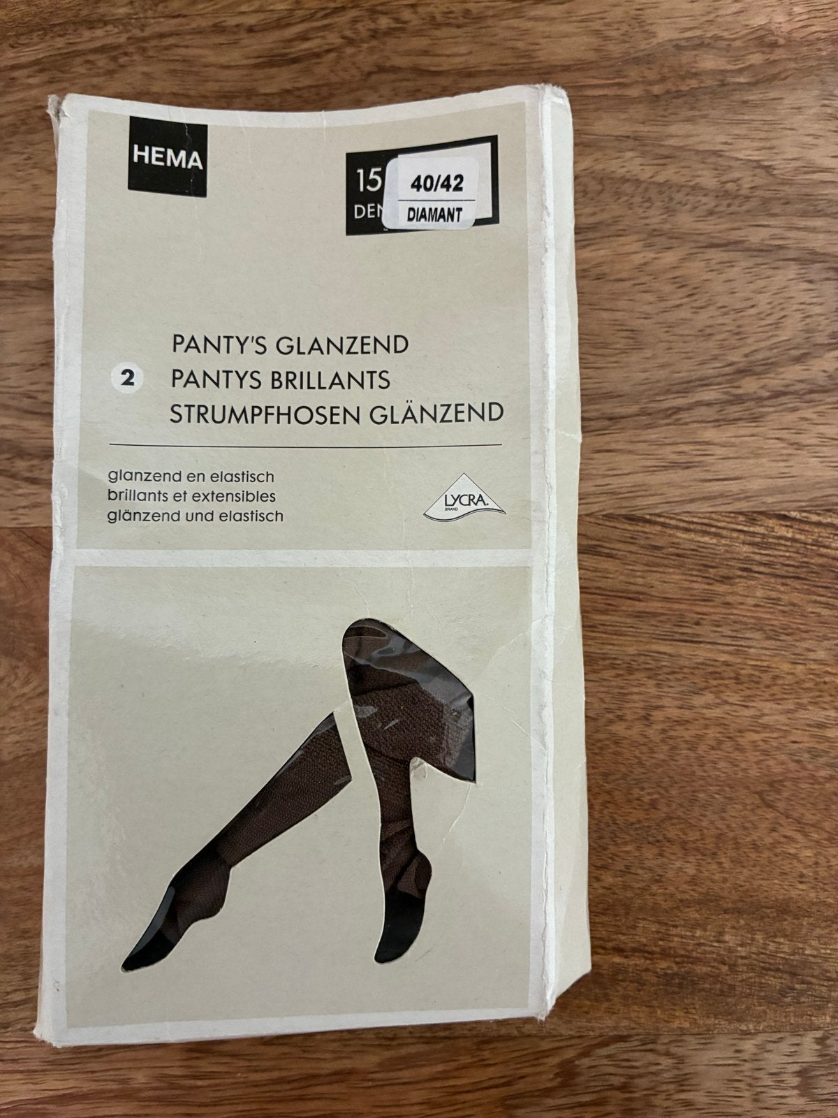 Nieuw: 1x Hema Glanzende Panty 15 Denier - Maat 40/42, Kleding | Dames, Bruin, Nieuw, Maat 40/42 (M), Ophalen of Verzenden