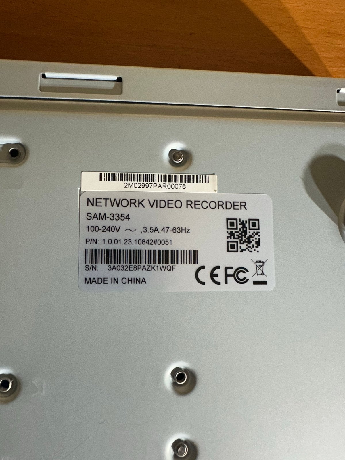SAM-3354 Network Video Recorder (NVR), Ophalen of Verzenden, Gebruikt