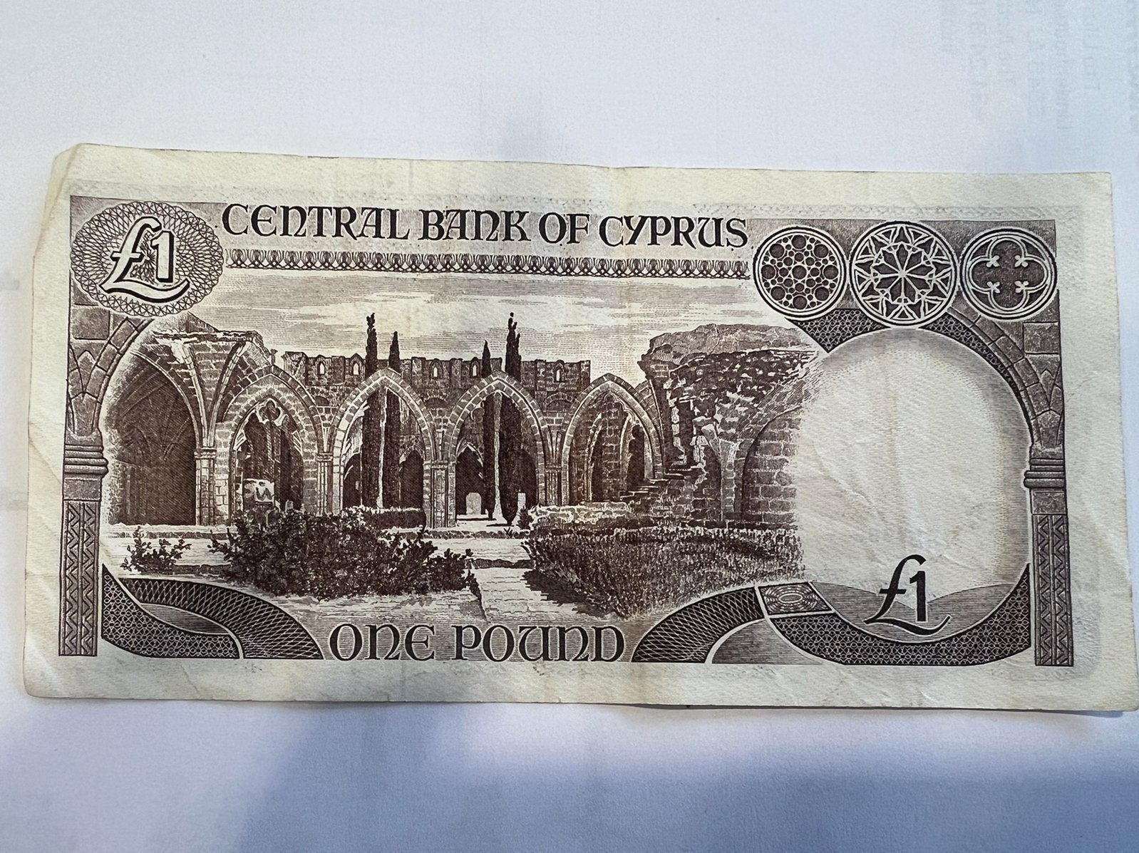 Cyprus 1 Pond biljet 1989 - Centrale Bank van Cyprus, Ophalen of Verzenden, Overige landen, Los biljet