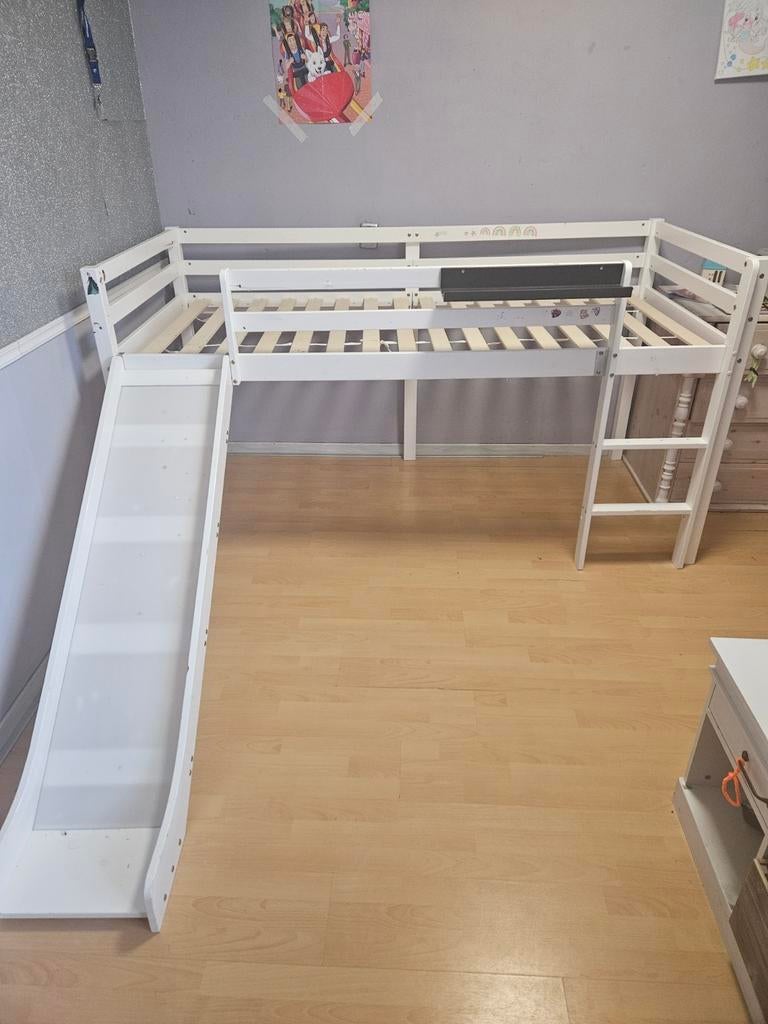 Leuke hoogslaper, Huis en Inrichting, Slaapkamer | Stapelbedden en Hoogslapers, Ophalen, Hoogslaper, Eenpersoons, 210 cm