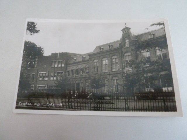 Zutphen 1955 Algemeen Ziekenhuis, Ophalen of Verzenden, 1940 tot 1960, Gelopen, Gelderland