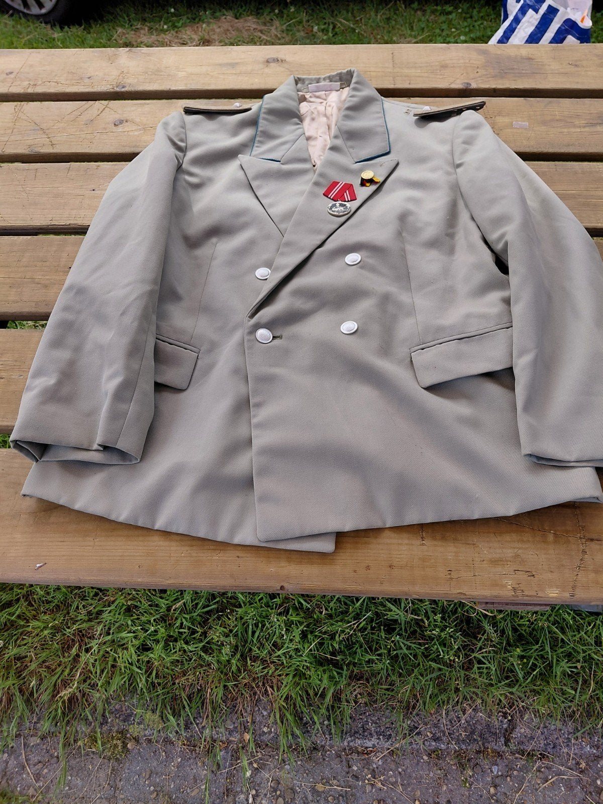 Vintage Militair Uniform Jas met Medailles - Maat 52, Ophalen of Verzenden, Landmacht, Nederland, Kleding of Schoenen