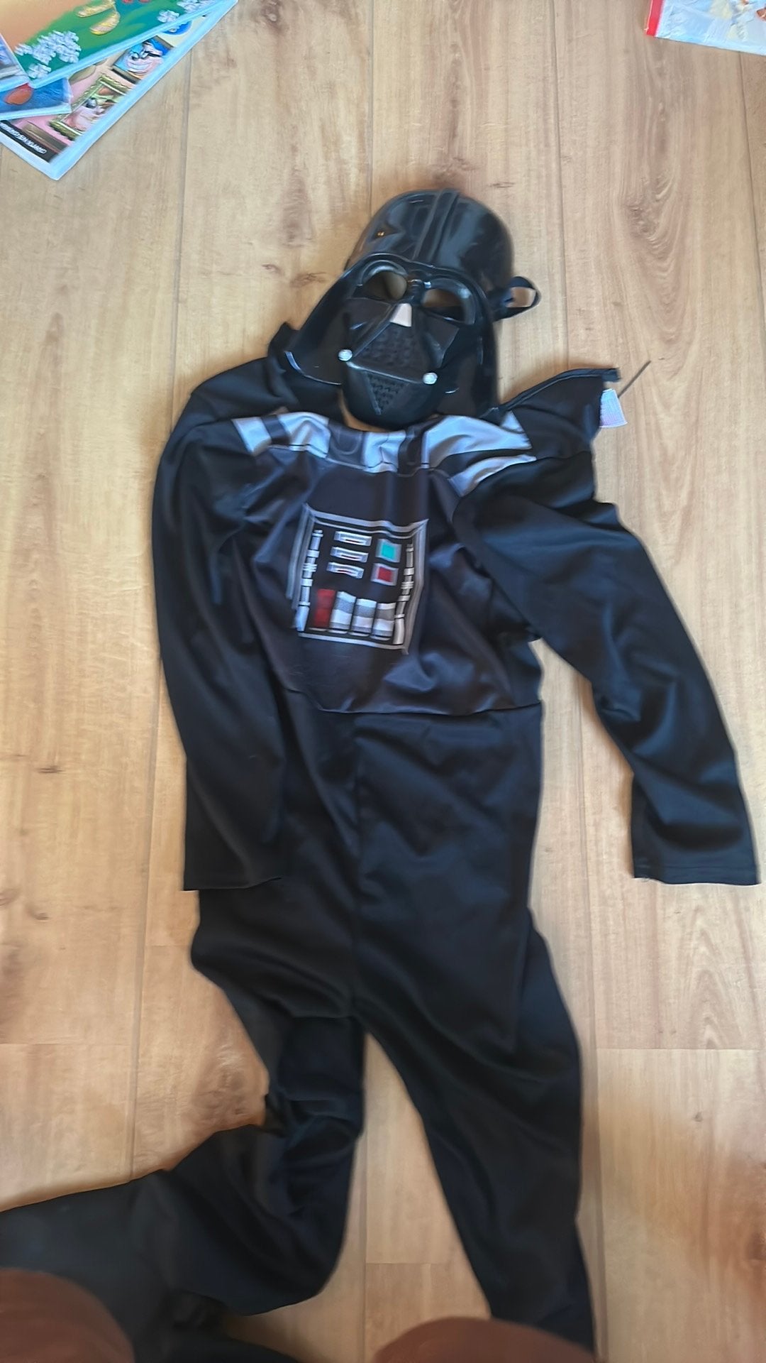 Dark Vader kostuum kind met masker, Kinderen en Baby's, Carnavalskleding en Verkleedspullen, Ophalen, Gebruikt, 134 t/m 140, Jongen