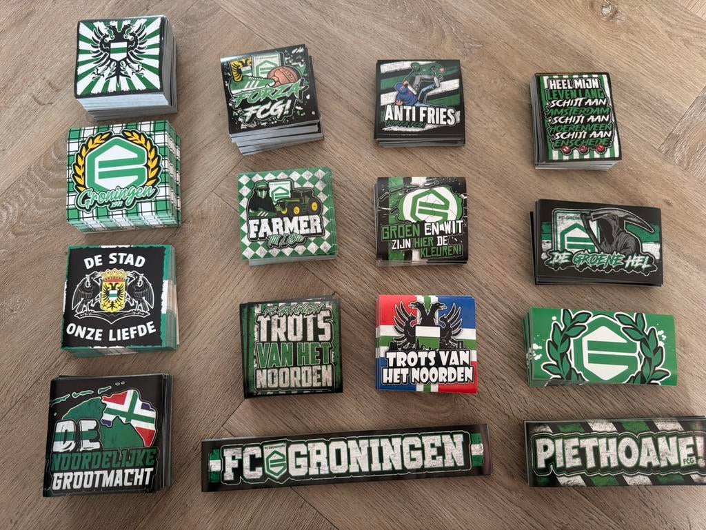 FC Groningen ultras stickers, Verzamelen, Stickers, Zo goed als nieuw, Ophalen of Verzenden
