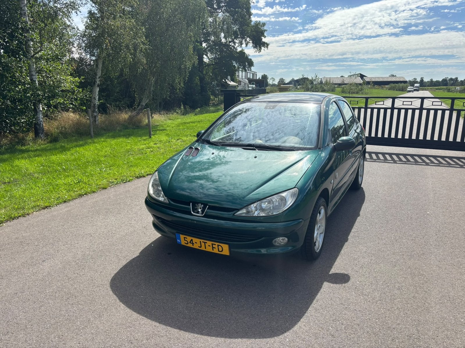 Peugeot 206 1.6 Roland Garros | Nieuwe APK | Trekhaak | leer, Auto's, Voorwielaandrijving, 40 €/maand, Beige, 4 cilinders