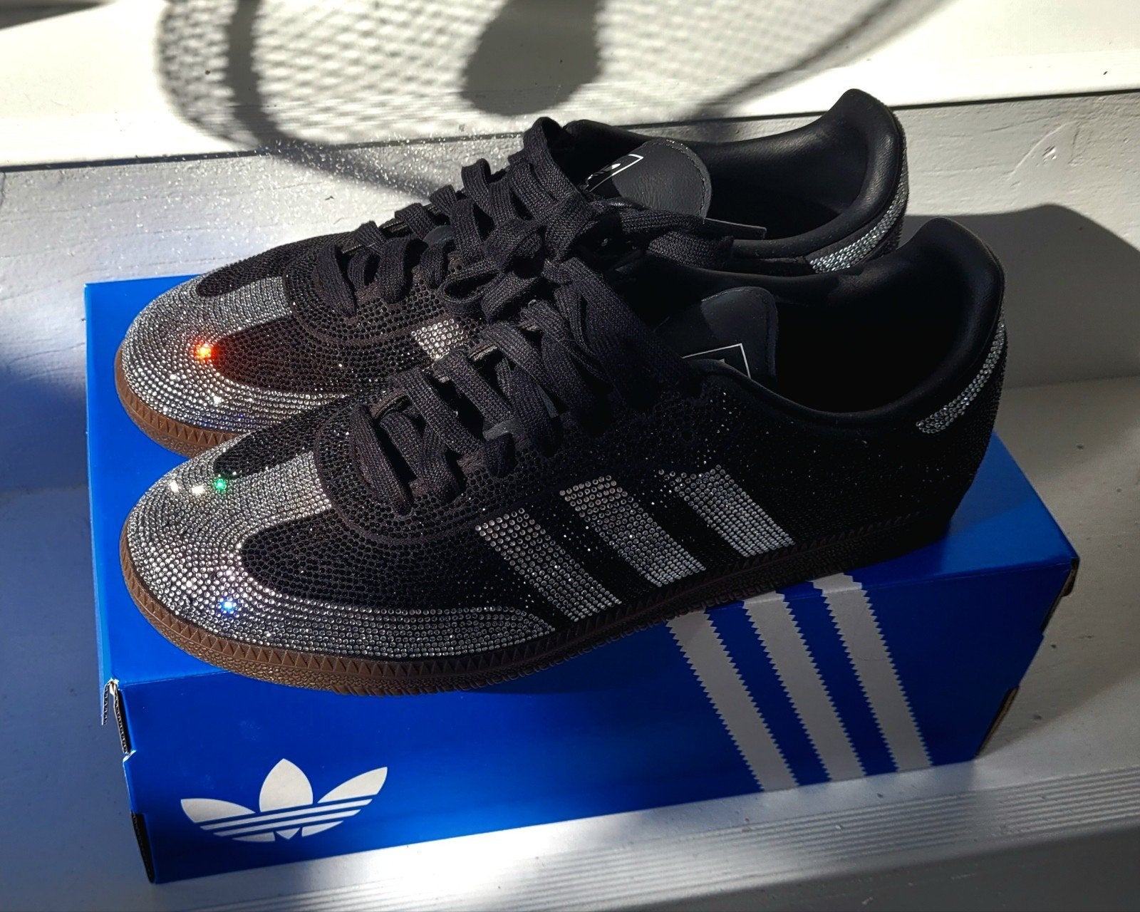 Adidas samba  rhinestone samba nieuw  42.3/4, Zwart, Nieuw, Sneakers of Gympen, Verzenden